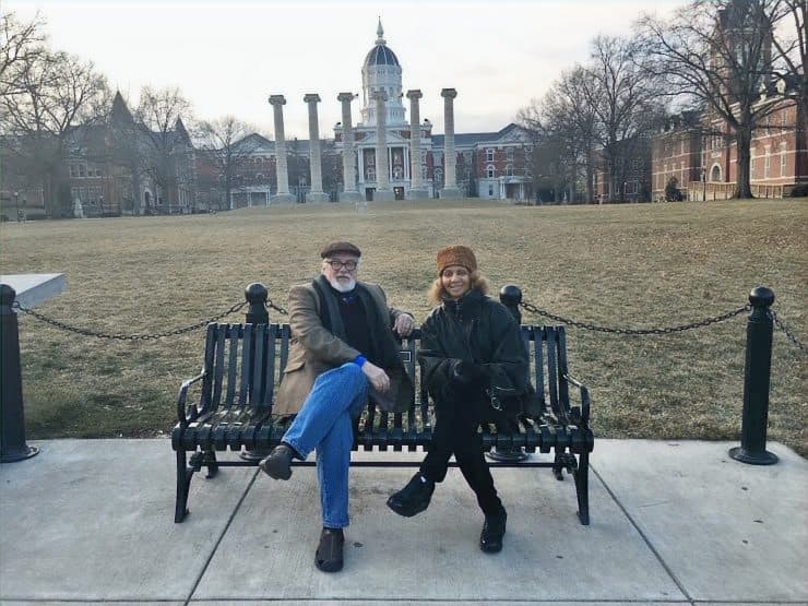 Co-founders Drs. J. Nathan Corbitt and Vivian Nix-Early seated together outdoors